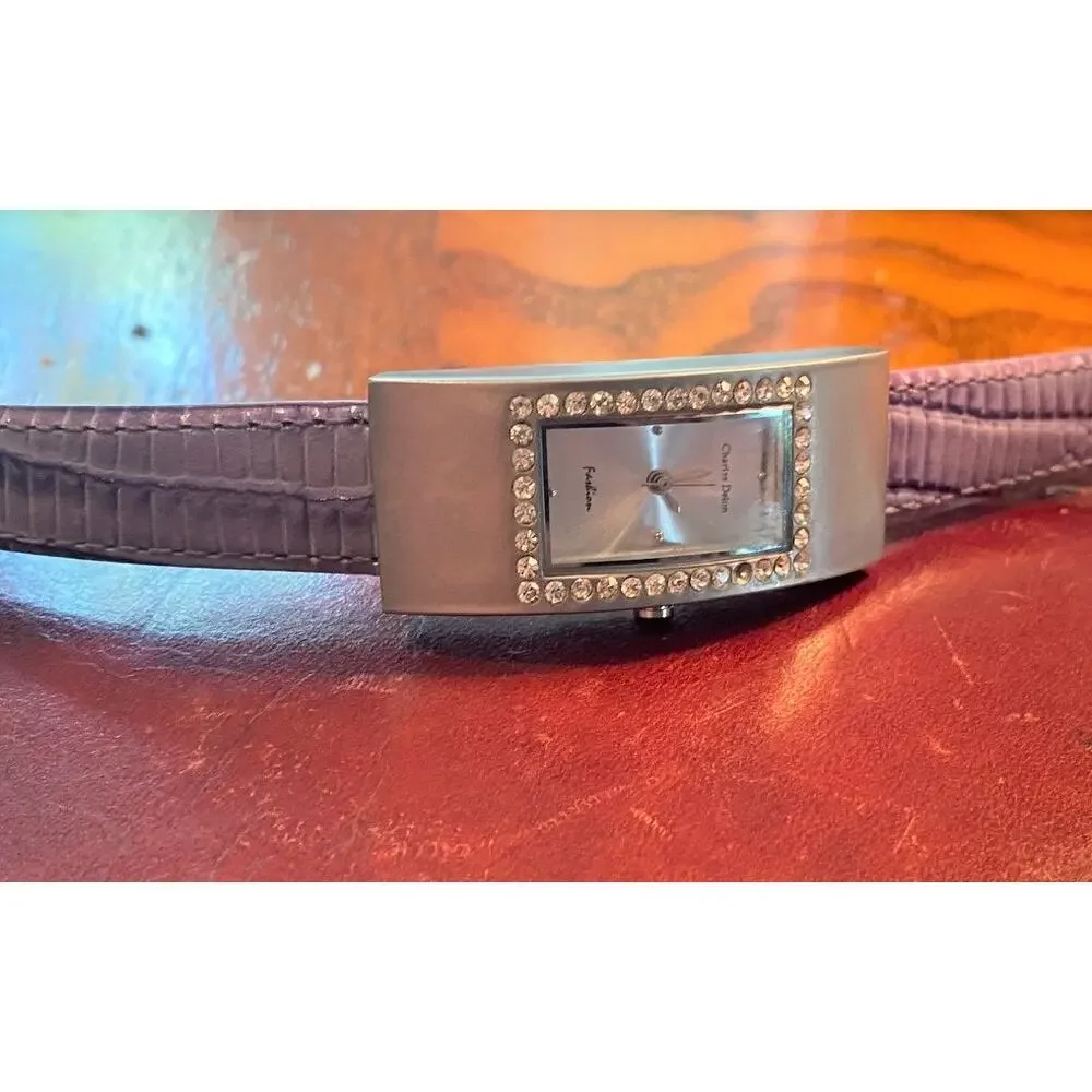 Women's 20mm Brushed Metal Tone Charles Delon Watch, 2141